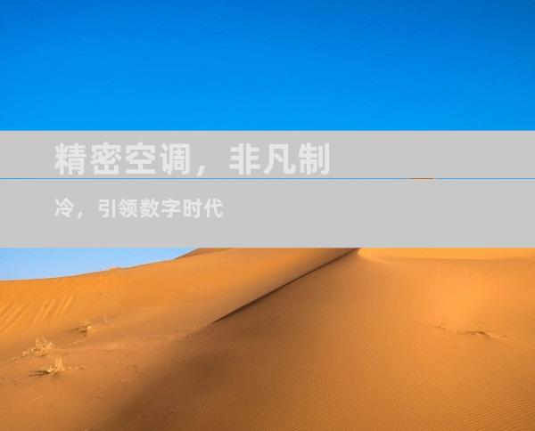 精密空调，非凡制冷，引领数字时代