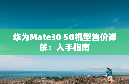 华为Mate30 5G机型售价详解：入手指南